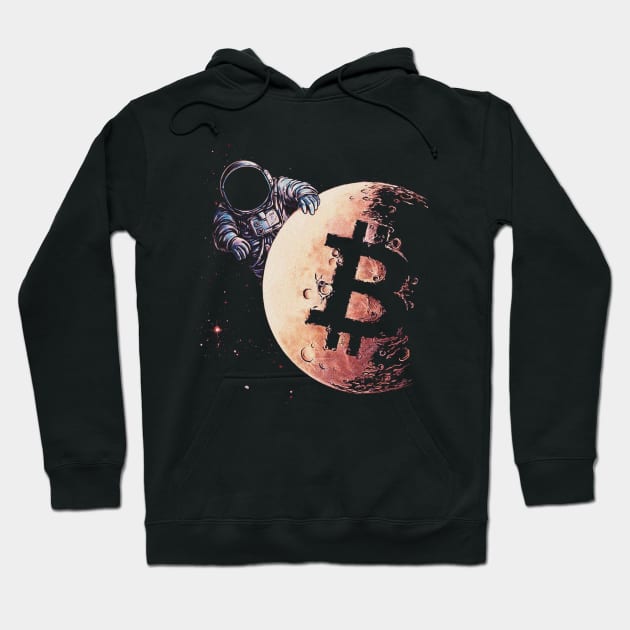 Bitcoin to the moon Hoodie by TTree